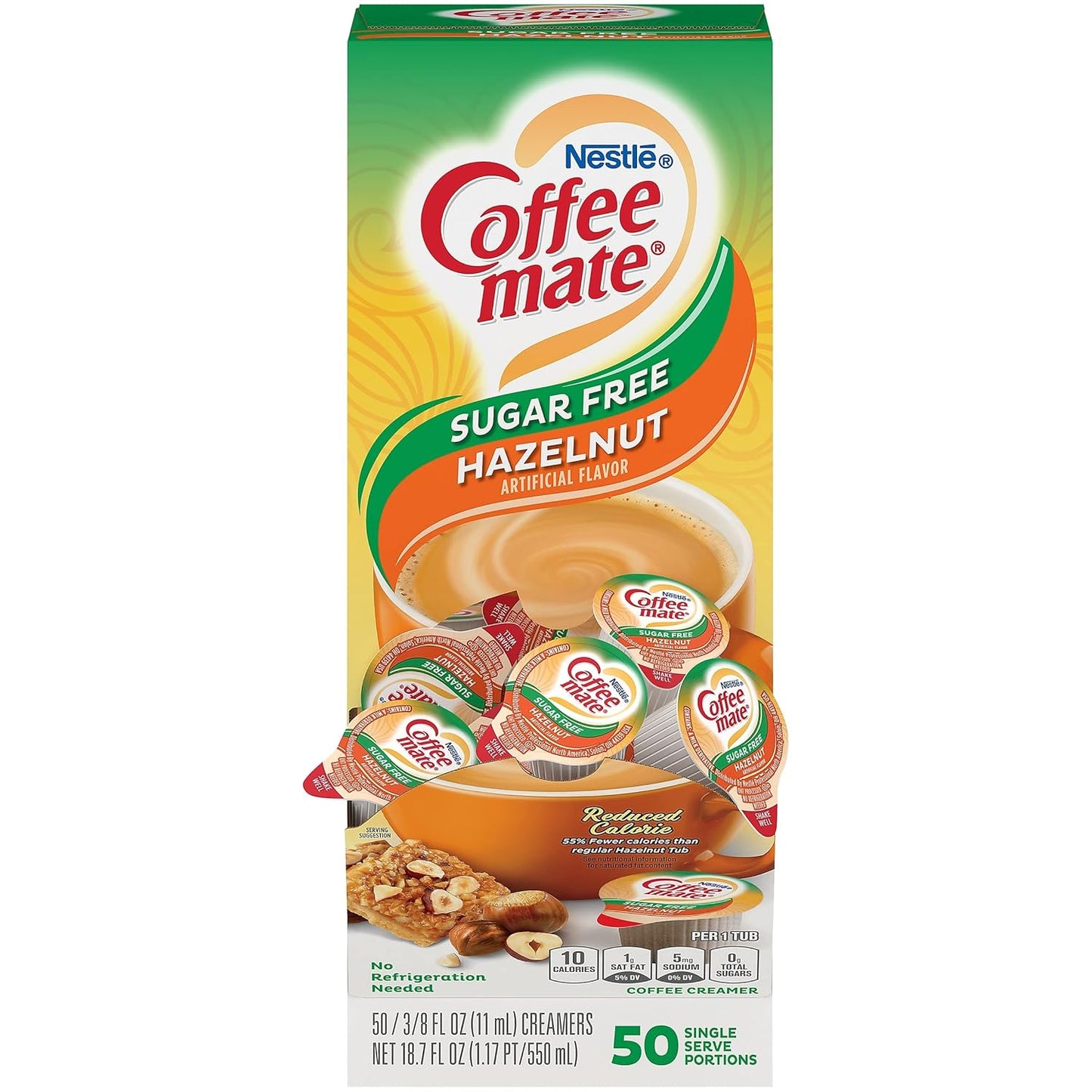 Nestle Sugar Free Hazelnut Creamer 50-Pack
