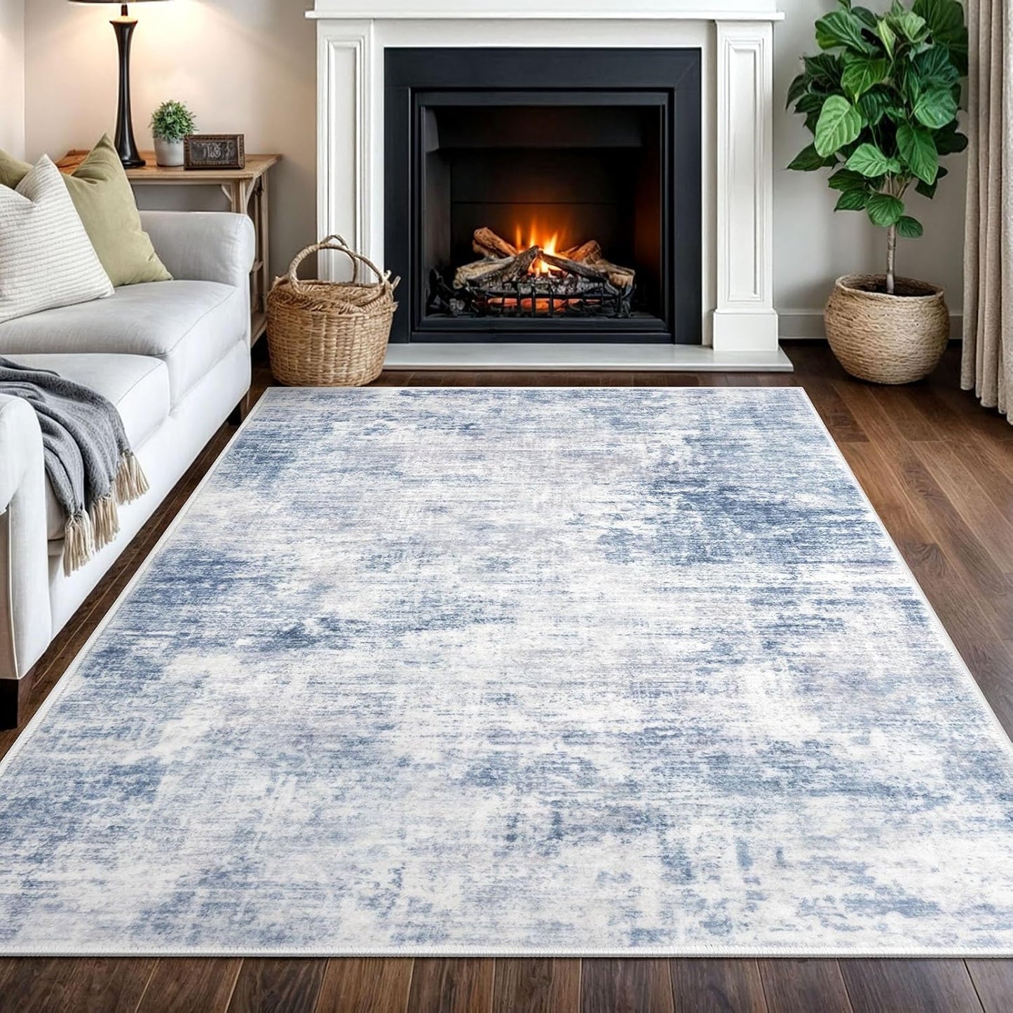 IOHOUZE Abstract Area Rugs 5x7 Ft Washable for Living Room