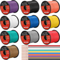 16 Gauge Automotive Wire 10x100 ft Spools - Big Color Set