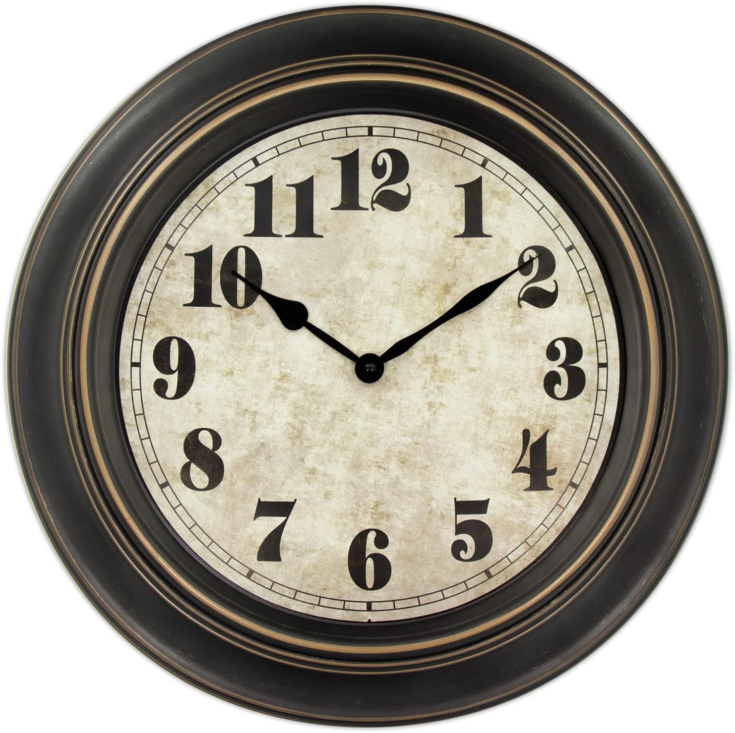 Silent Non Ticking Retro Wall Clock for Home Decor and Office