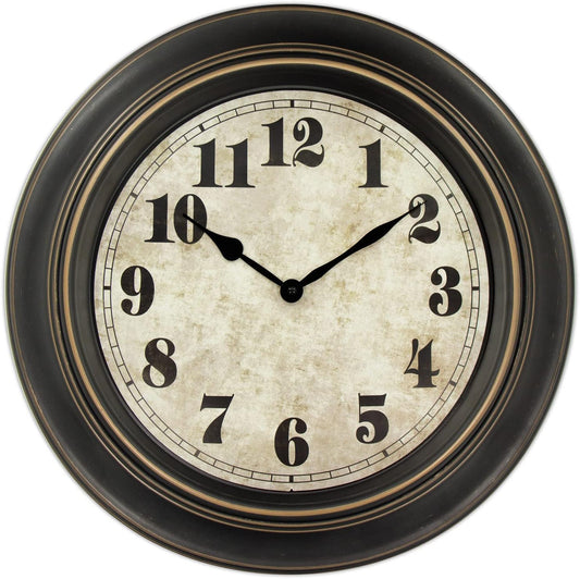 Silent Non Ticking Retro Wall Clock for Home Decor and Office