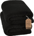 Hawmam Linen Jumbo Bath Sheets 2 Pack - Large Soft Cotton Sheets