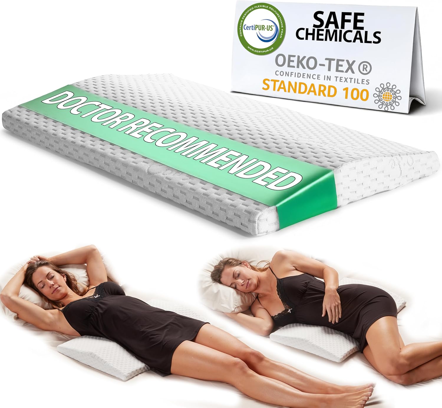 ComfiLife Lumbar Support Pillow for Back Pain Relief and Comfort