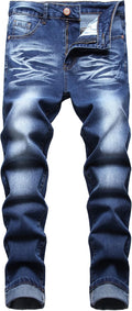 Slim Fit Stretch Jeans Ripped Skinny Jeans for Men - Comfortable Style