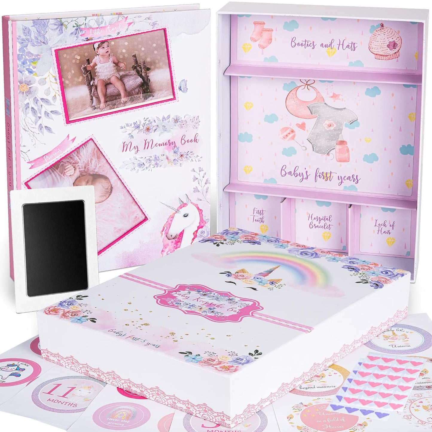 My Memory Book with Keepsake Box for Baby's First Five Years