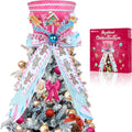 Gingerbread Velvet Pink Tree Topper Hat - Festive Velvet Tree Topper