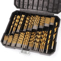 COMOWARE 230 Pc Titanium Drill Bit Set for Wood & Plastic - Versatile