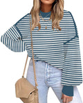 Color Block Oversized Sweaters for Women Stylish Trendy Look 2025
