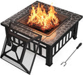 Devoko 32 in Outdoor Fire Pit Table - Versatile Patio Firepit