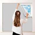 100% Blackout Curtains for Bedroom - Portable DIY Window Blinds 118in