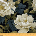 Peony Floral Waterproof Fabric by the Yard - 5 Yards Spring Garden