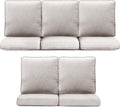 Patio Chair Cushions 5 Pack 22x24 High Back Water-Resistant Set