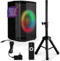 Portable Bluetooth Speaker with 8in Woofer and TWS - Powerful Portable