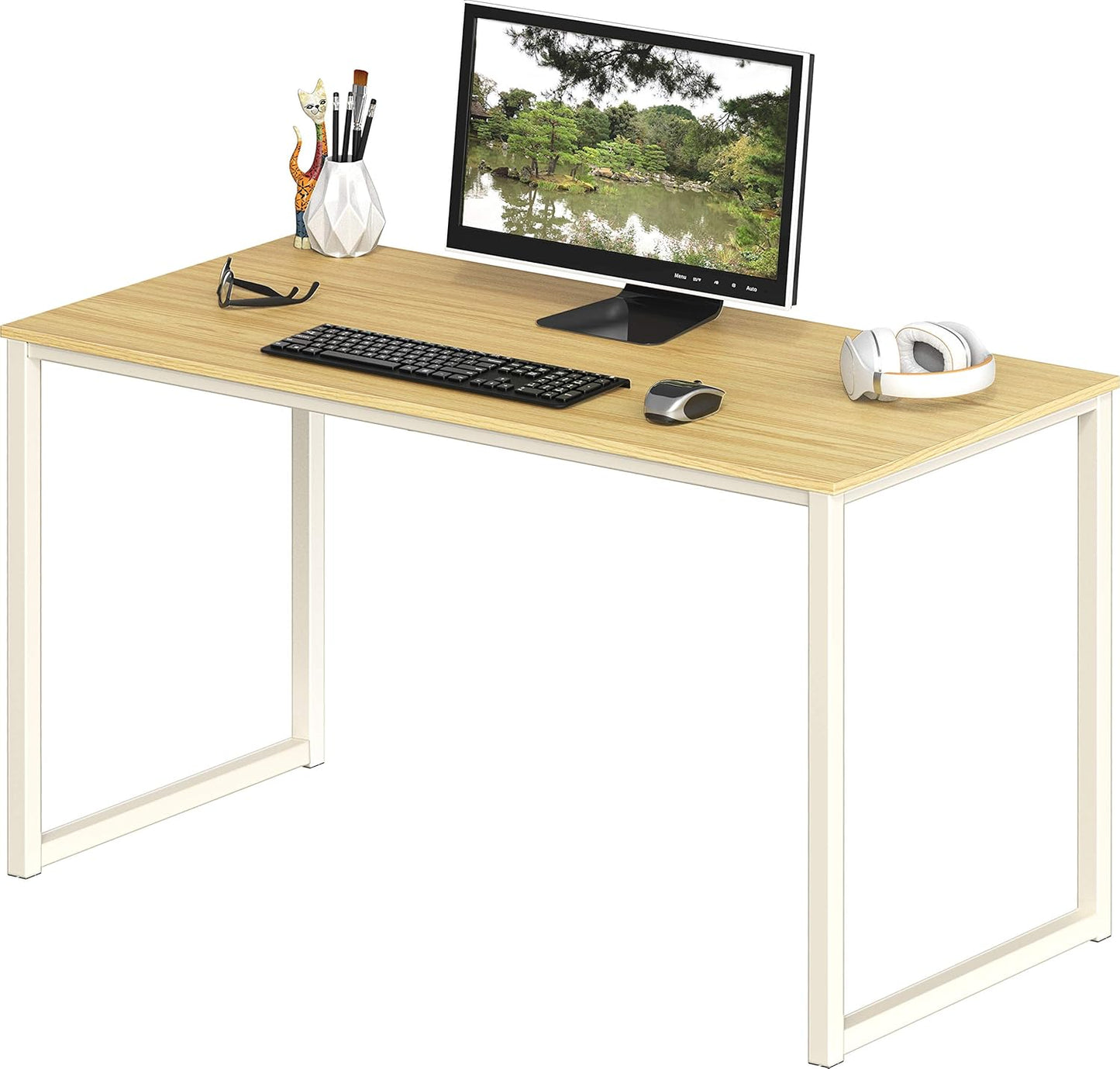 SHW Mission 40-Inch Home Office Computer Desk for Small Spaces