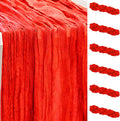 Red Cheesecloth Table Runner 35x120 in 6 Pack - Rustic Sheer Decor