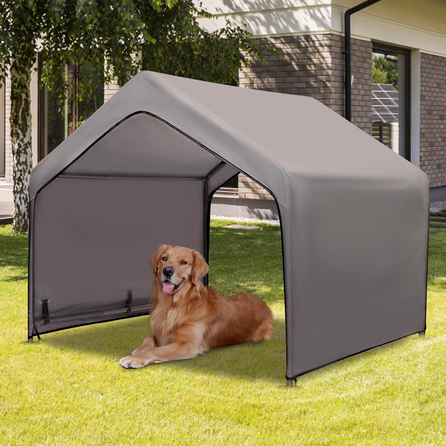 Summertrail Extra Large Dog House for Outdoor Shade and Shelter