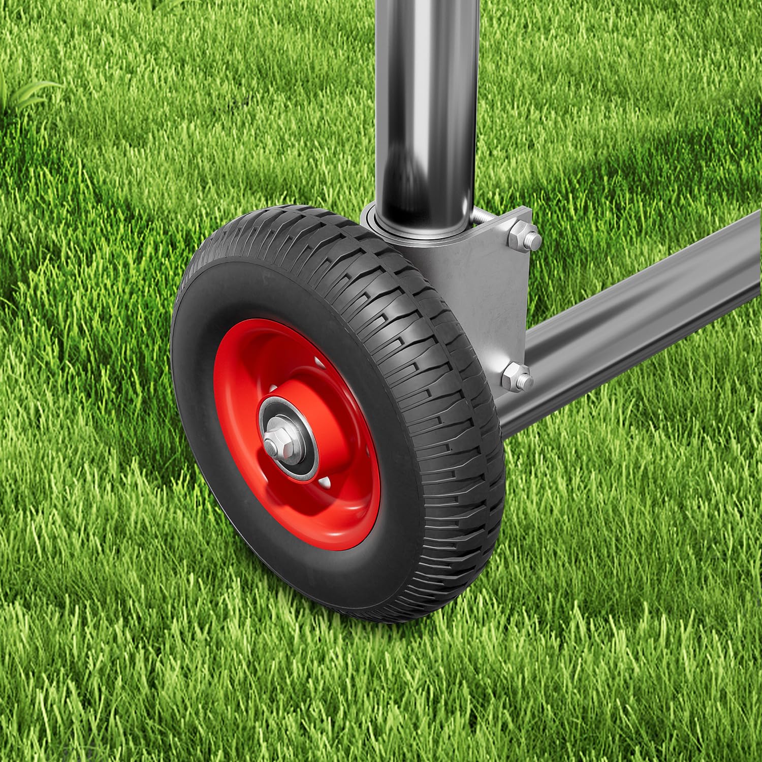 8 Inch Heavy Duty Gate Wheel Caster for Round Tube Gates