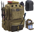 Goture Fishing Backpack with Rod Holders - 45L Water Resistant Tackle
