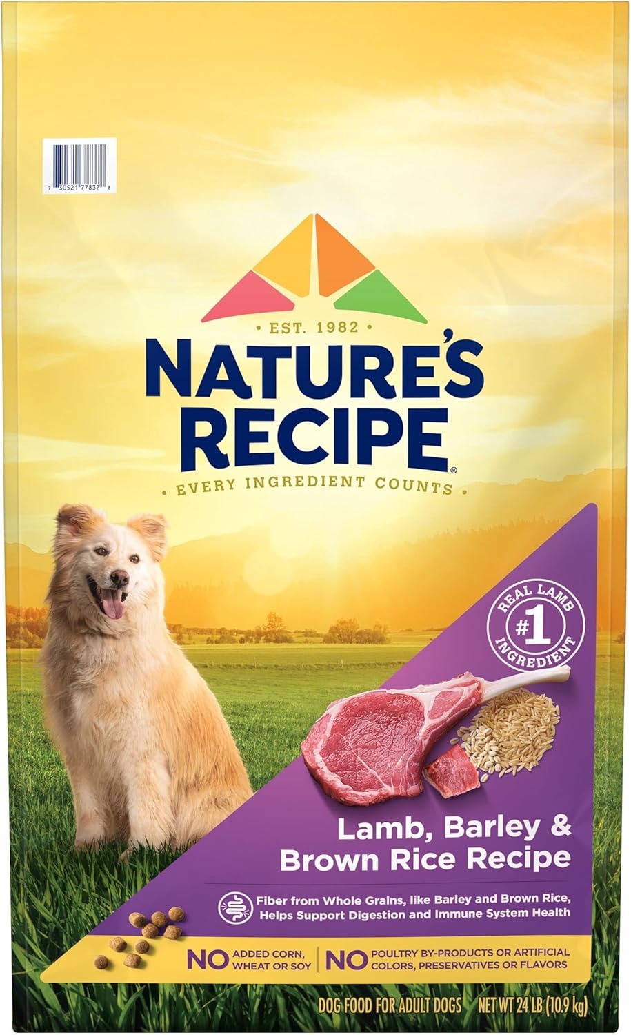Natures Recipe Dry Dog Food with Lamb, Barley & Brown Rice