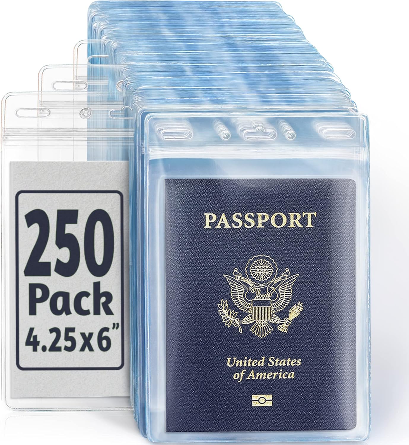 EcoEarth 4x6 Inch Passport & Card Holders - Waterproof ID Holders