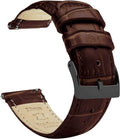 22mm Tropical-Style Leather Watch Band - Quick Release Strap