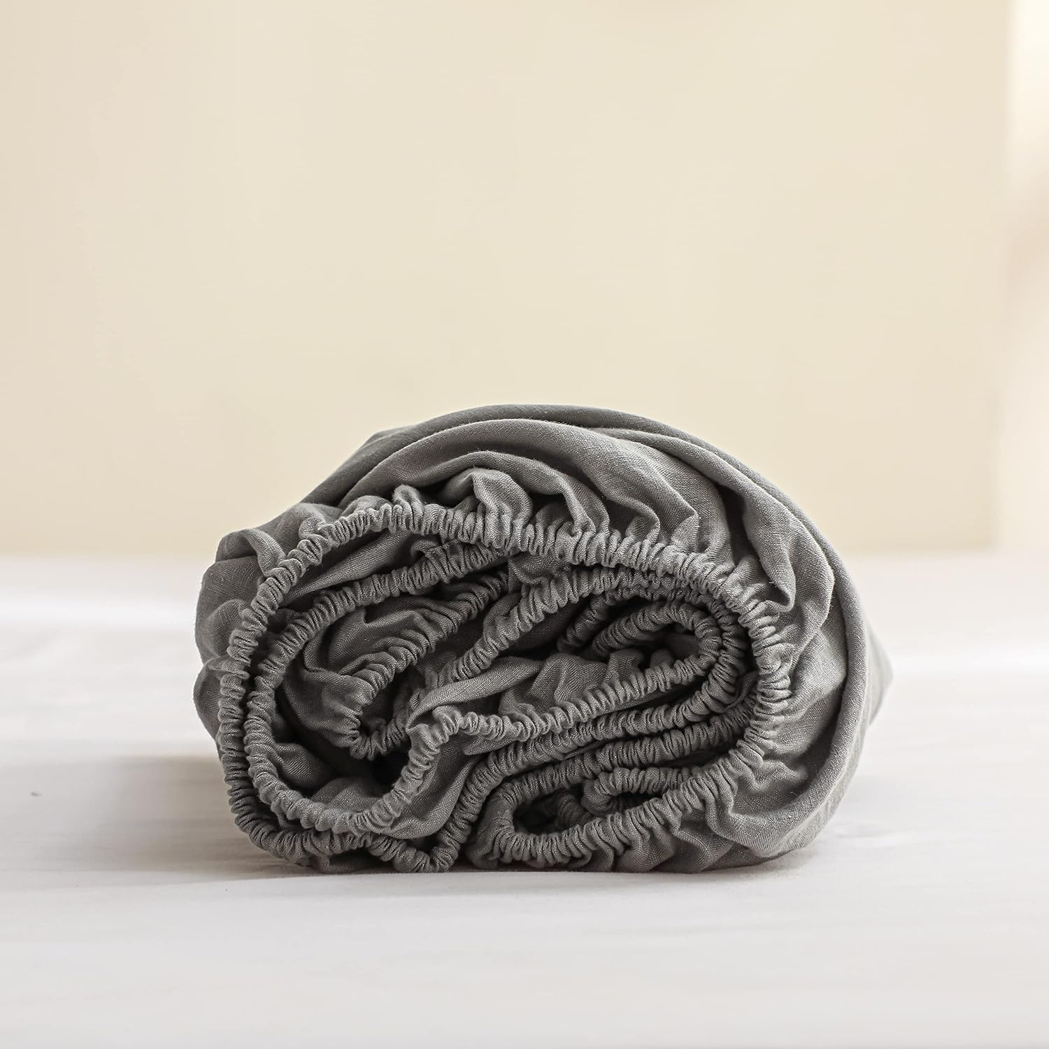 100% Linen Fitted Sheet King Size for Ultimate Comfort