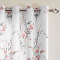 MYSKY HOME Floral Printed Curtains for Bedroom and Living Room