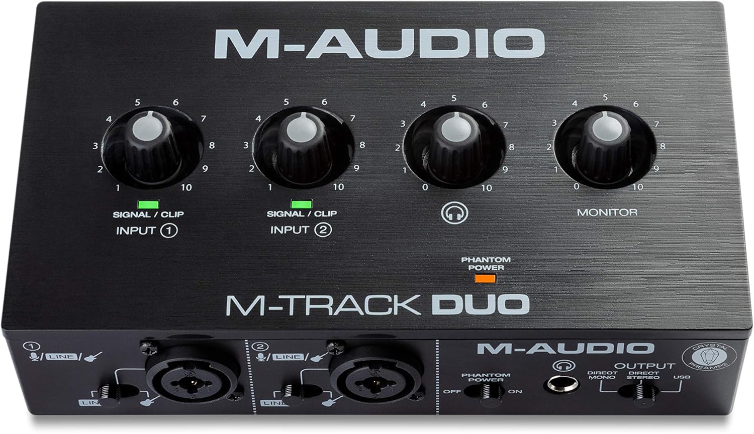 M-AUDIO M-Track Duo USB Audio Interface for Recording and Streaming