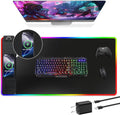 Large RGB Mouse Pad with Wireless Charging - 31.5in x 15.7in Black
