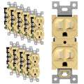 Duplex Receptacle Elite Series Tamper-Resistant Wall Outlet - Gold
