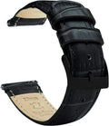 Tropical-Style Leather Watch Band 20mm Quick Release - Classic Fit