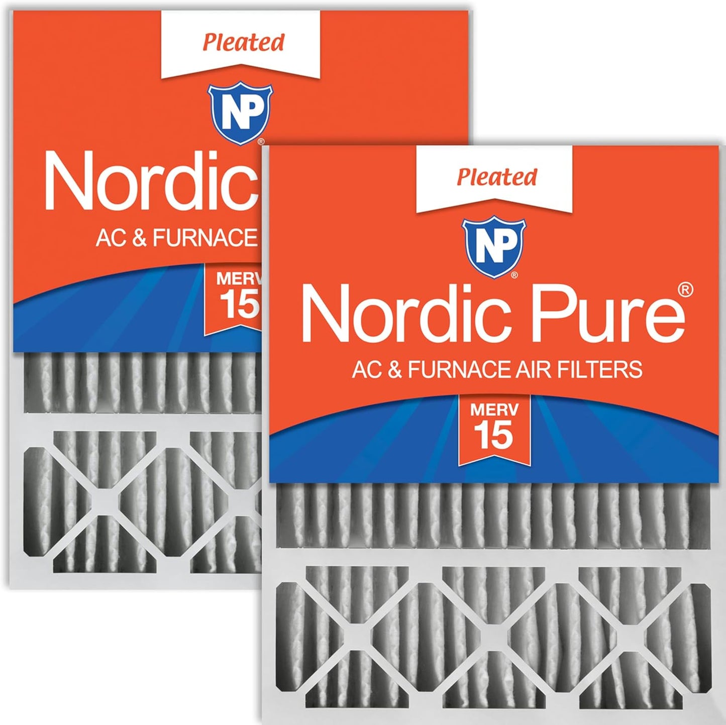 Nordic Pure 20x25x5 MERV 15 Air Filters for Superior Filtration