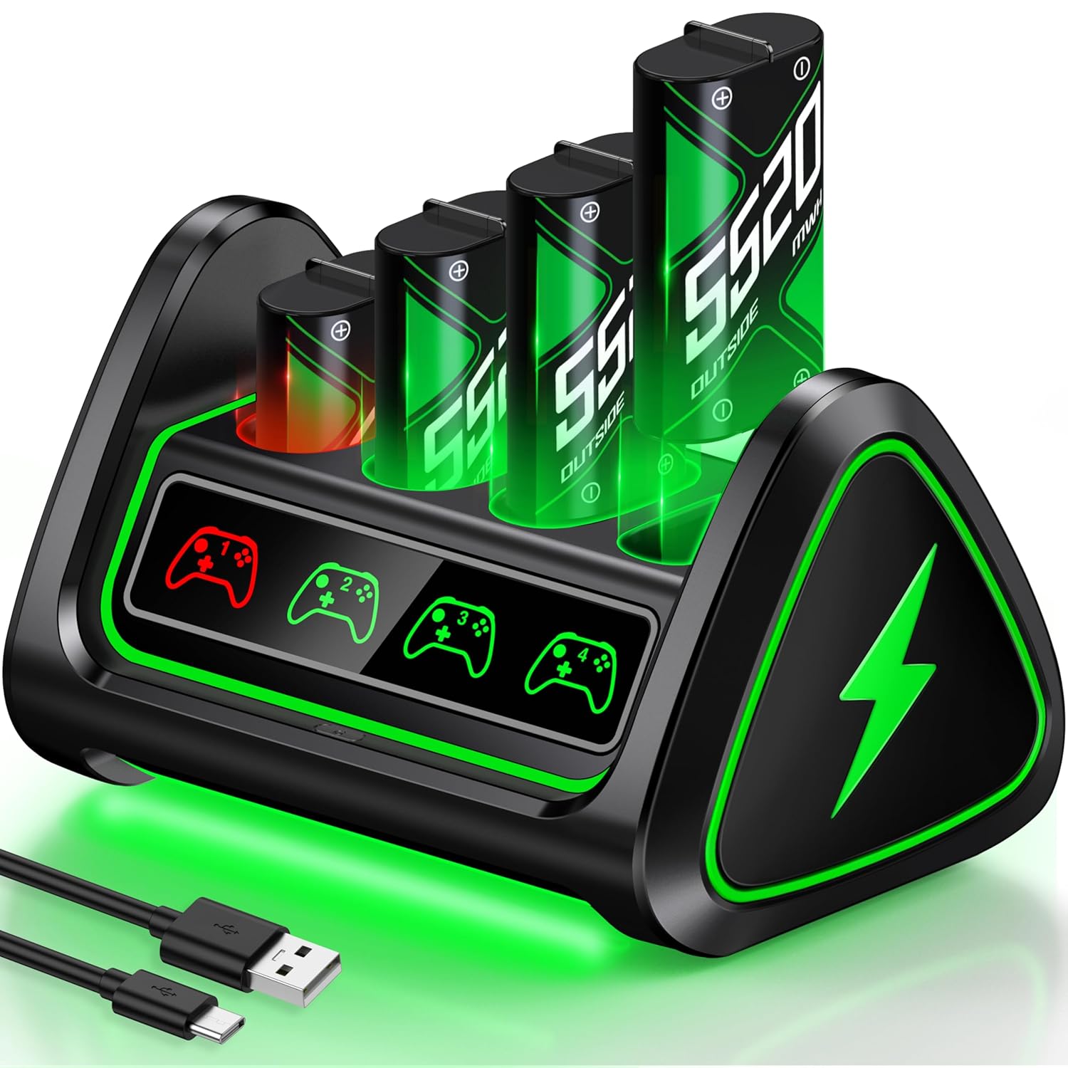 Upgraded Fast Charging Rechargeable Battery Packs for Xbox Gamers