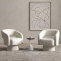 Bonzy Home Swivel Barrel Chair Set of 2 - Velvet 360 Swivel Accent