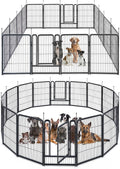 Dog Playpen 40in 16-Panel Foldable Play Pen - Sturdy Exercise Pen