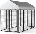 8.1ftx4.3ft Outdoor Dog Kennel with Galvanized Steel - Sturdy Outdoor