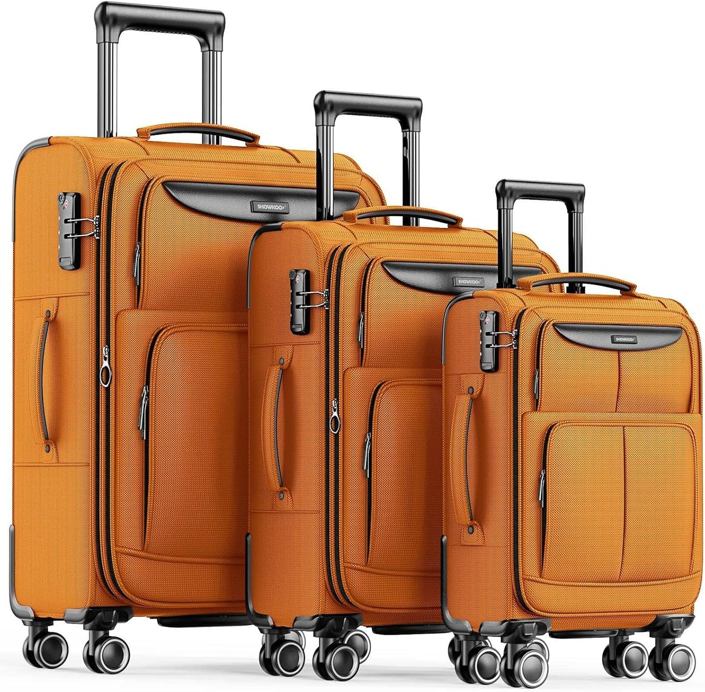 SHOWKOO Luggage Sets: Durable Softside Suitcase Collection