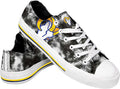 Dallas Cowboys Ladies Glitter Low Top Canvas Sneakers - Fan Style Sole