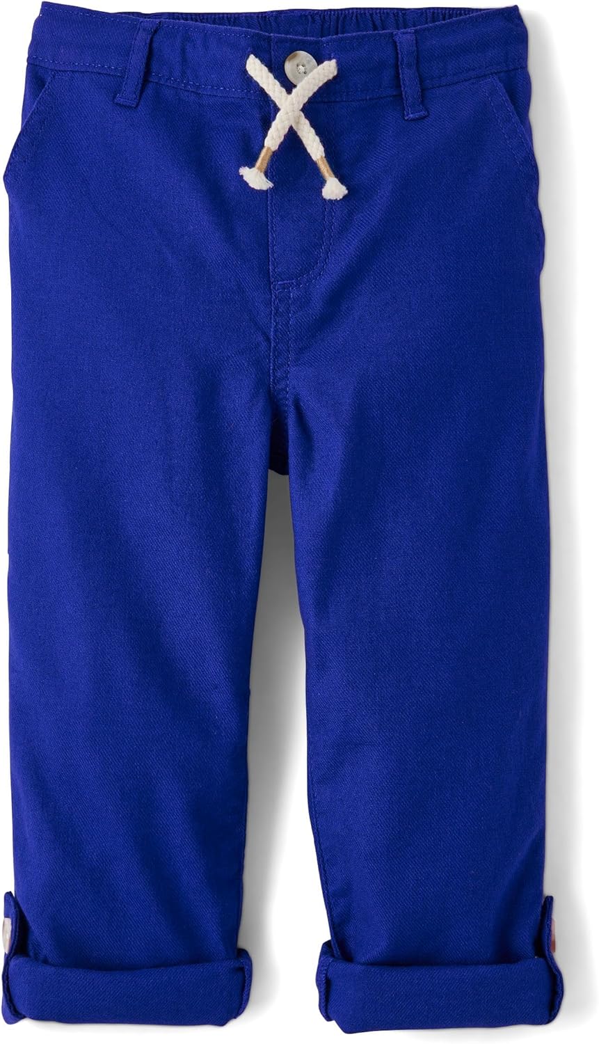 Boys Toddler Dress Pants with Roll Cuff Hem by Gymboree
