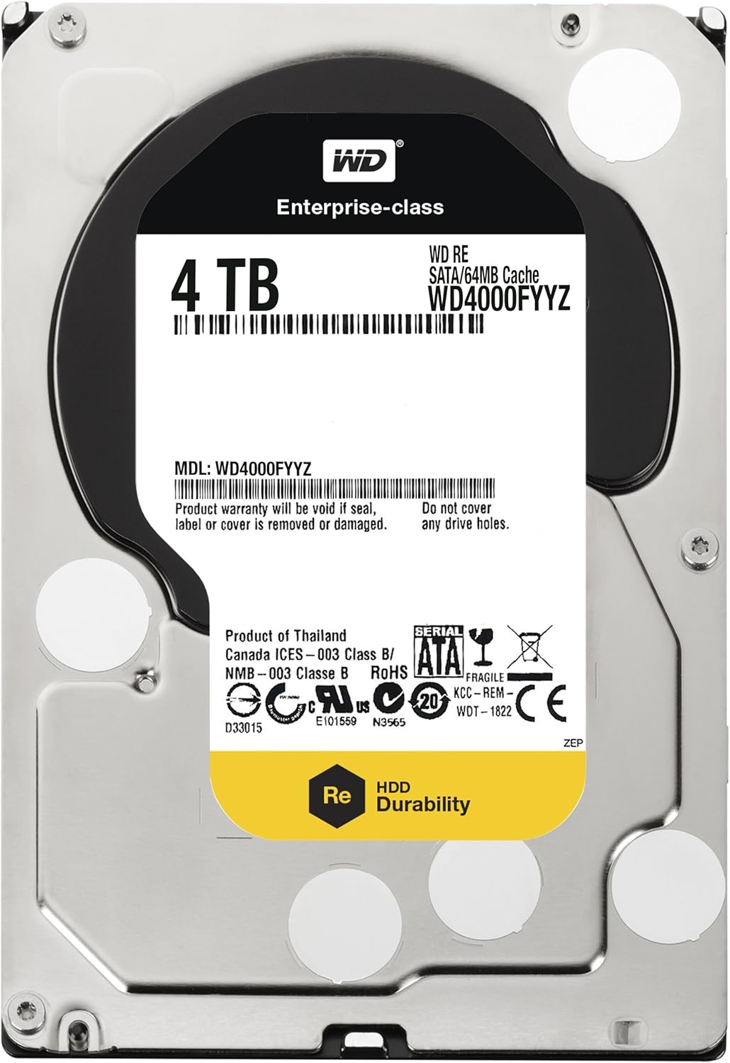 WD 4TB 3.5 Inch SATA III Enterprise Hard Drive for Storage Needs