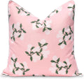 Coastal Blush Hydrangea 20in Patio Throw Pillow Cover - Weather