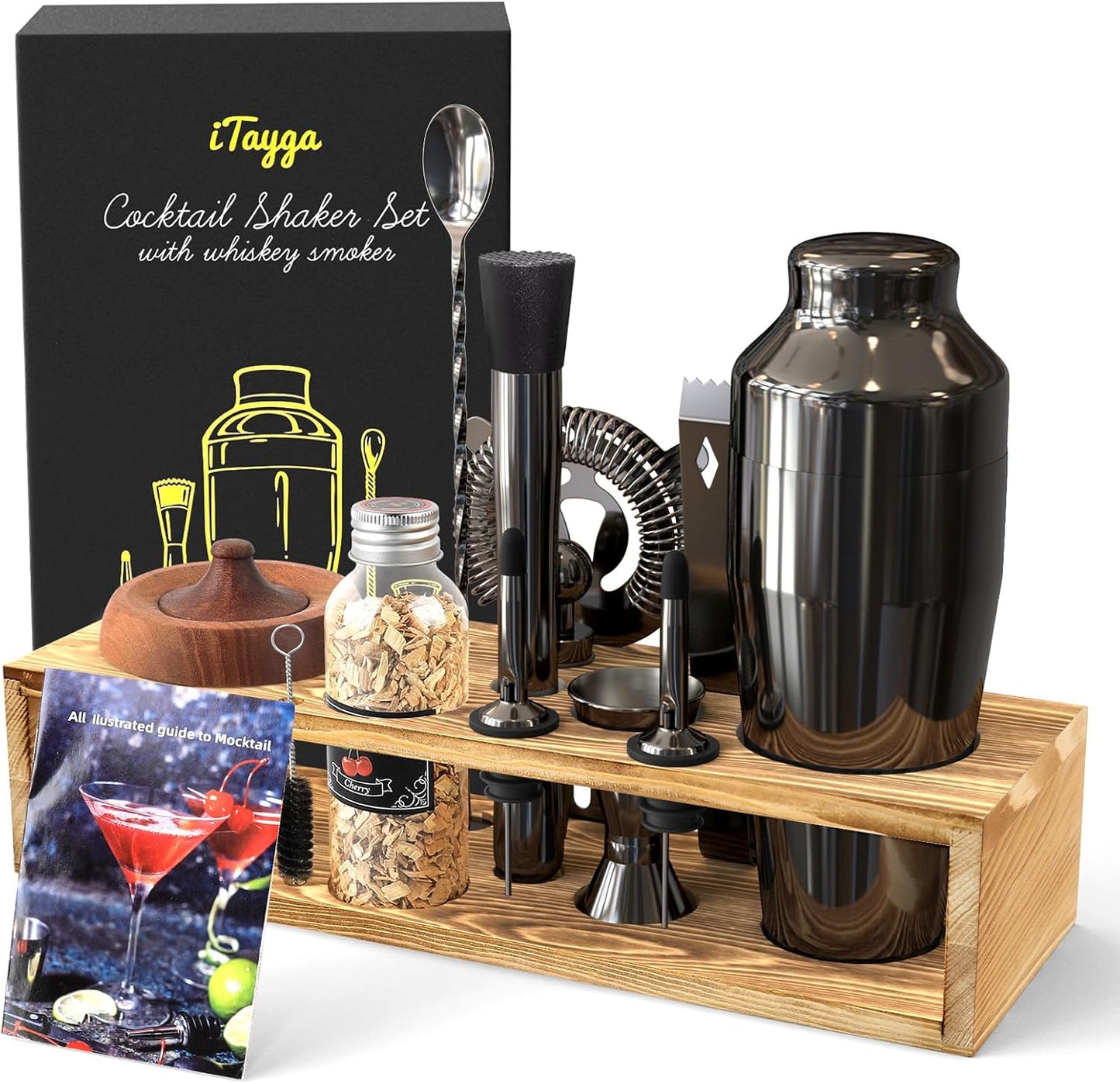 iTayga Bartender Kit - Perfect Whiskey Smoker Set
