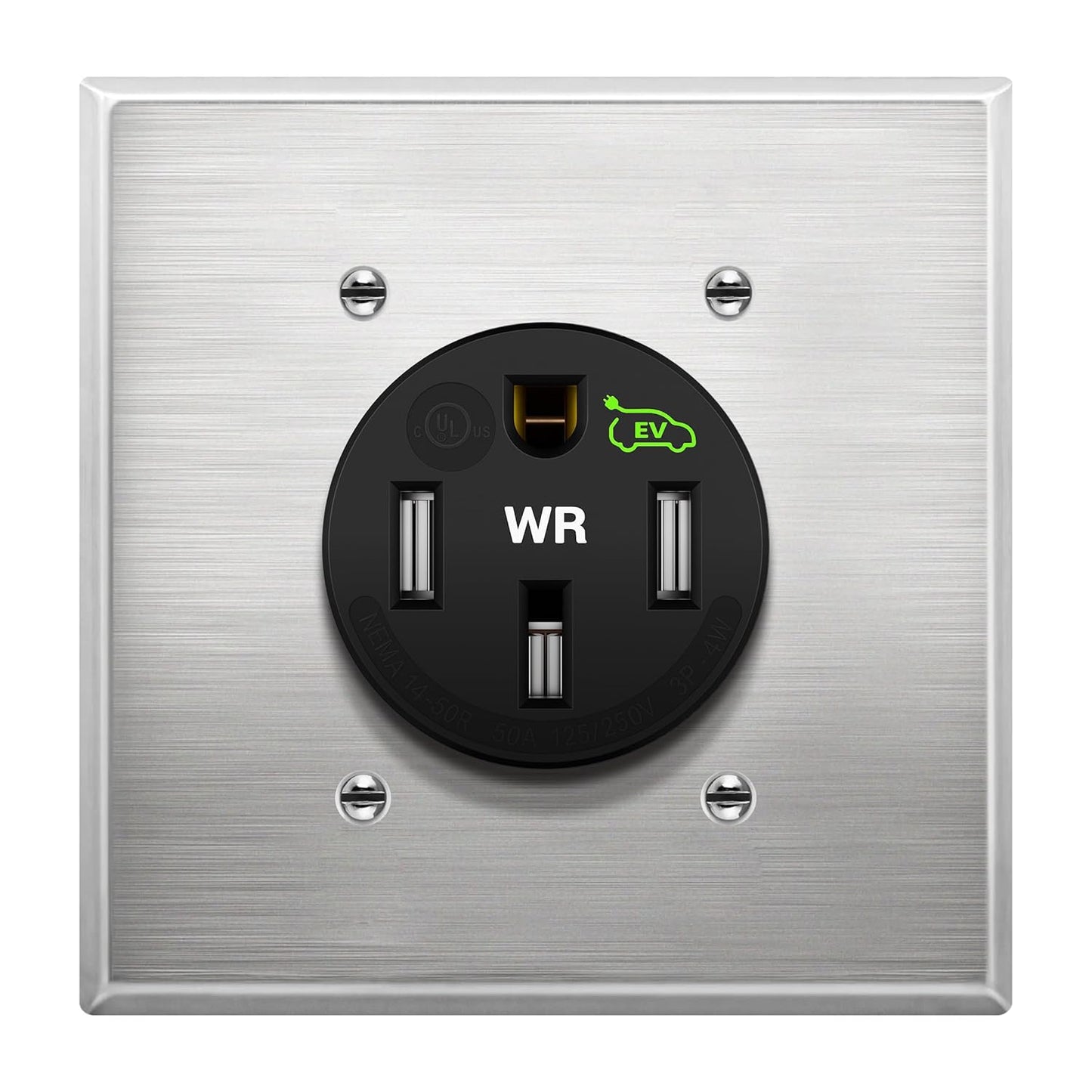 LIDER Extra Heavy Duty Weather-Resistant Flush Receptacle for EVs