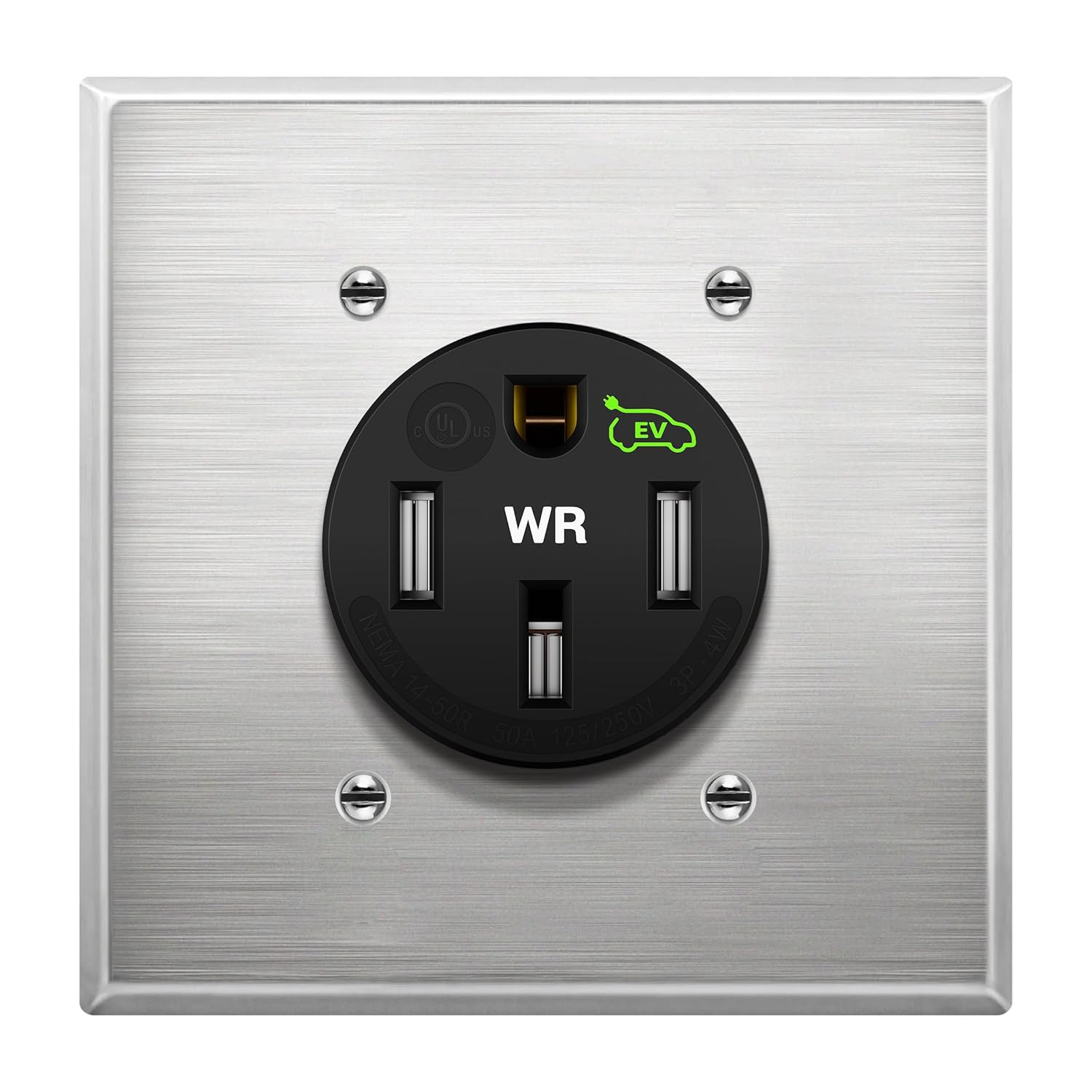 LIDER Extra Heavy Duty Weather-Resistant Flush Receptacle for EVs