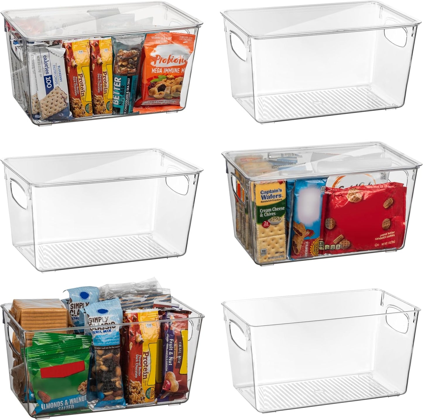 ClearSpace Plastic Pantry Organization Bins for Kitchen Storage