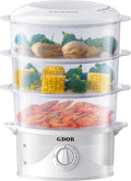 Electric Food Steamer 3 Tier 800W - Fast Healthy Cooking