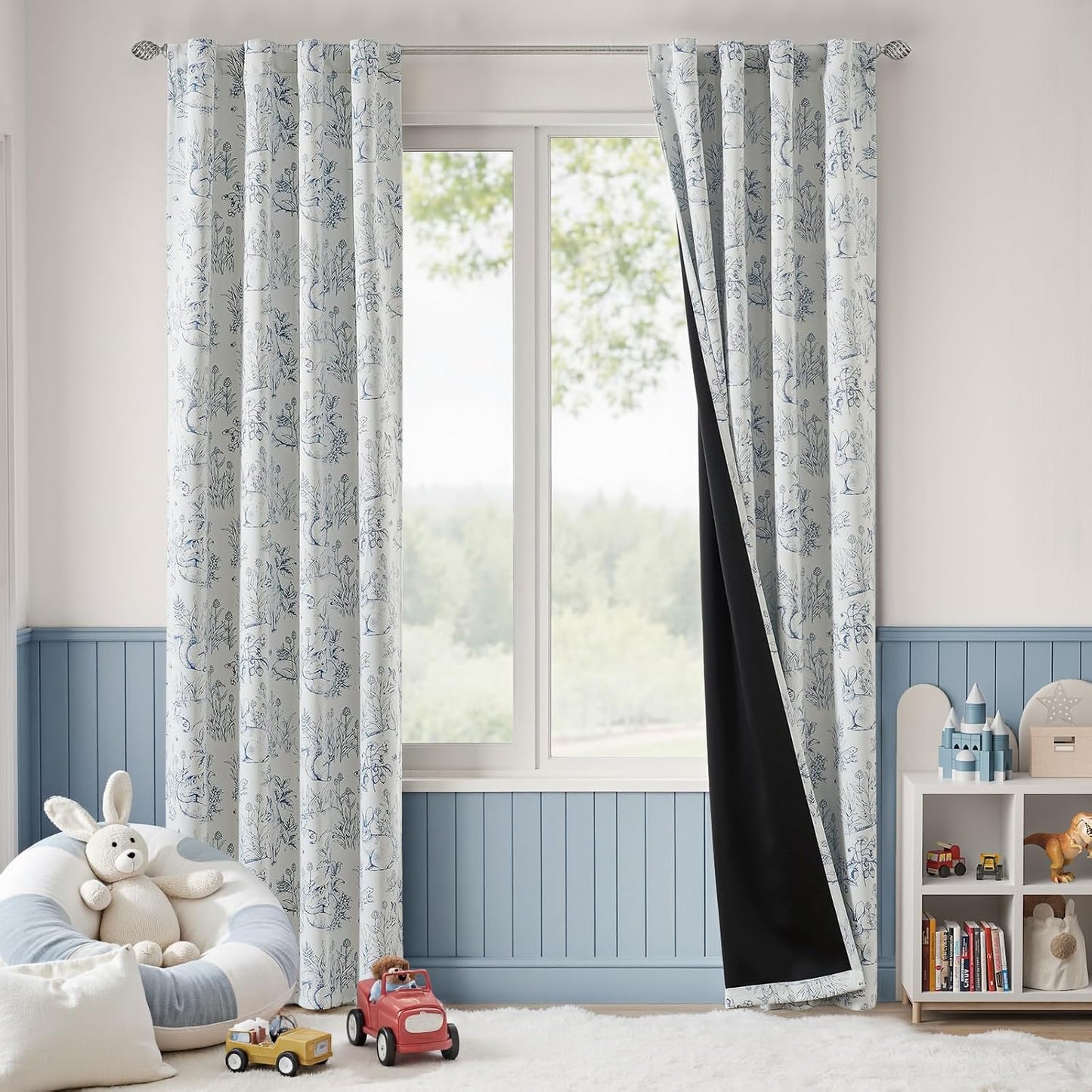 jinchan Blackout Nursery Curtains for Playful Bedrooms
