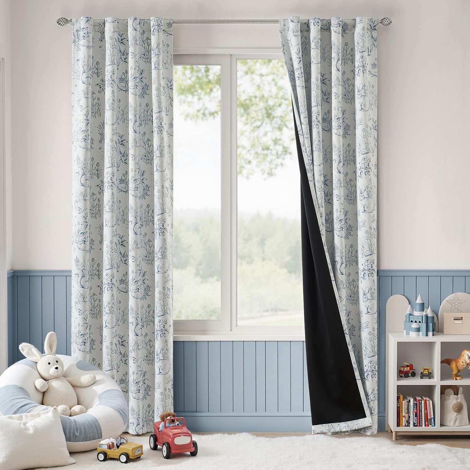 jinchan Blackout Nursery Curtains for Playful Bedrooms