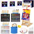 122PCS Professional Painting Set with Tabletop Wooden Easel