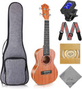 Ranch Concert Ukulele 23ft Beginner Kit - Complete Starter Set